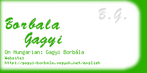 borbala gagyi business card